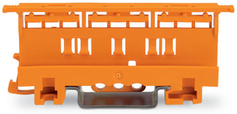 Adaptateur de fixation; Série 221 - 4 mm²; pour montage sur rail 35/montage par vis; orange