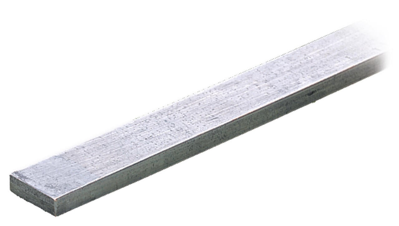 Busbar; tin-plated; 1000 mm long; Cu 10 mm x 3 mm; white