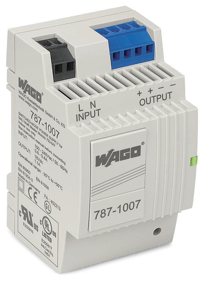 Switched-mode power supply; for DALI module (753-647); 1-phase; 18 VDC output voltage; 1.1 A output current; 2,50 mm²