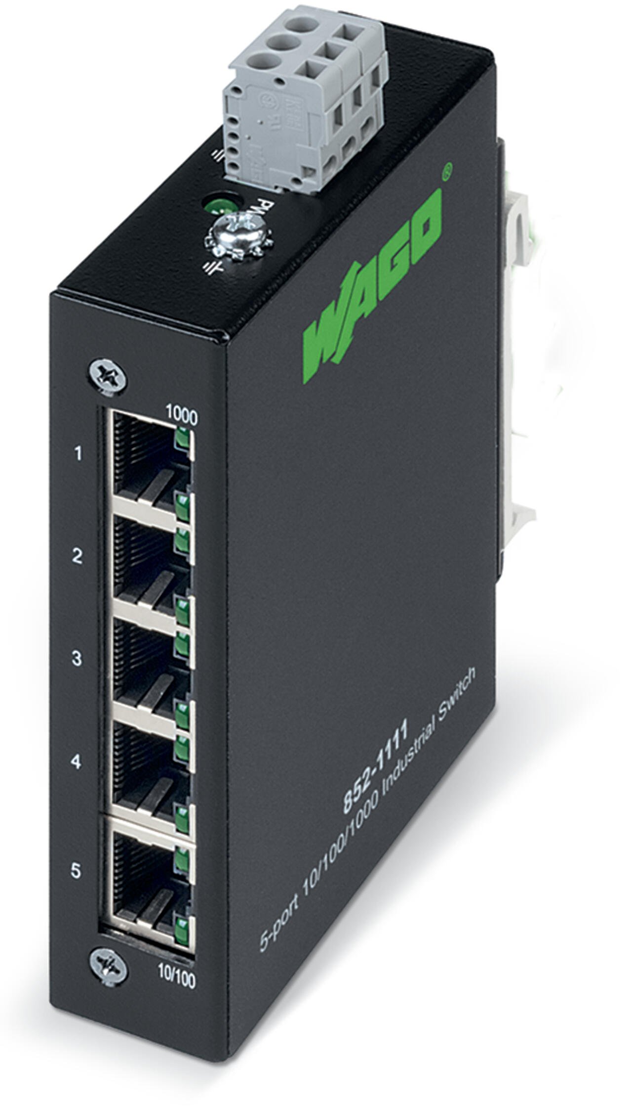 Industrial-ECO-Switch; 5-port 1000Base-T; black