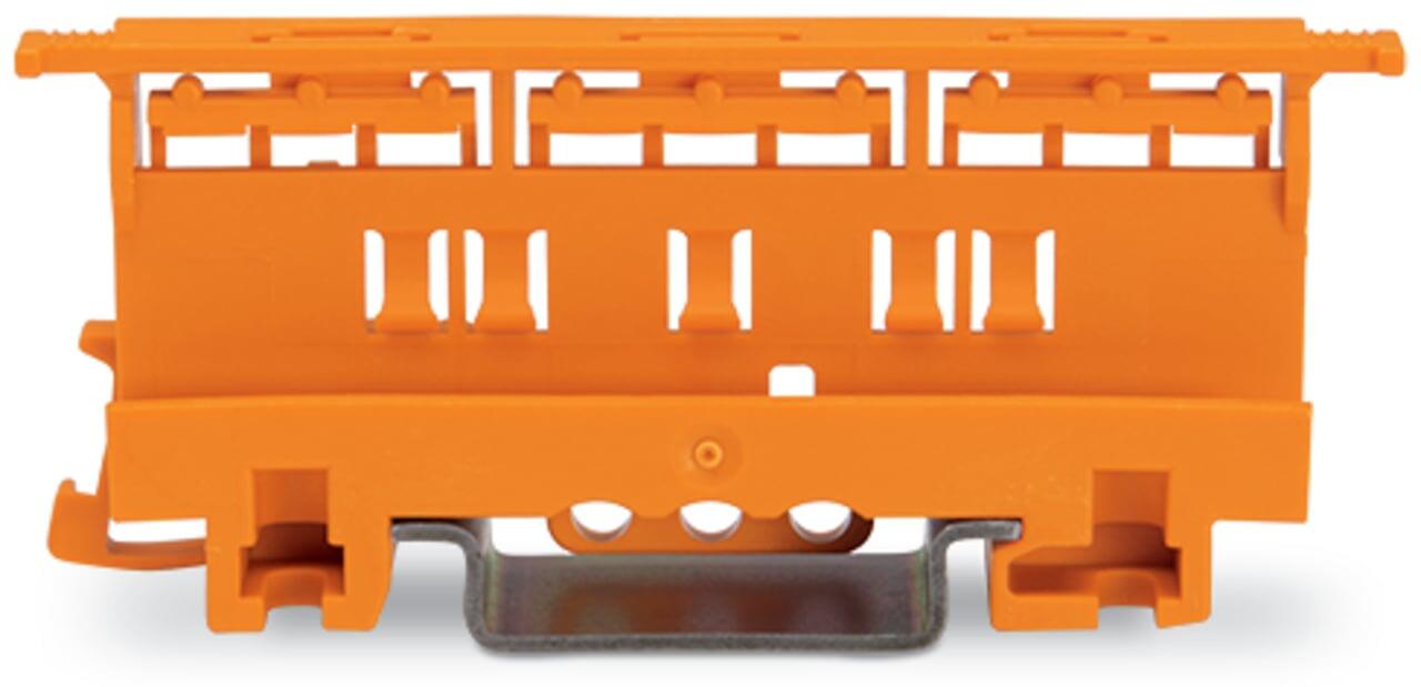 Mounting carrier; 221 series (24 - 12 AWG); for DIN-35 rail/panel mount; orange