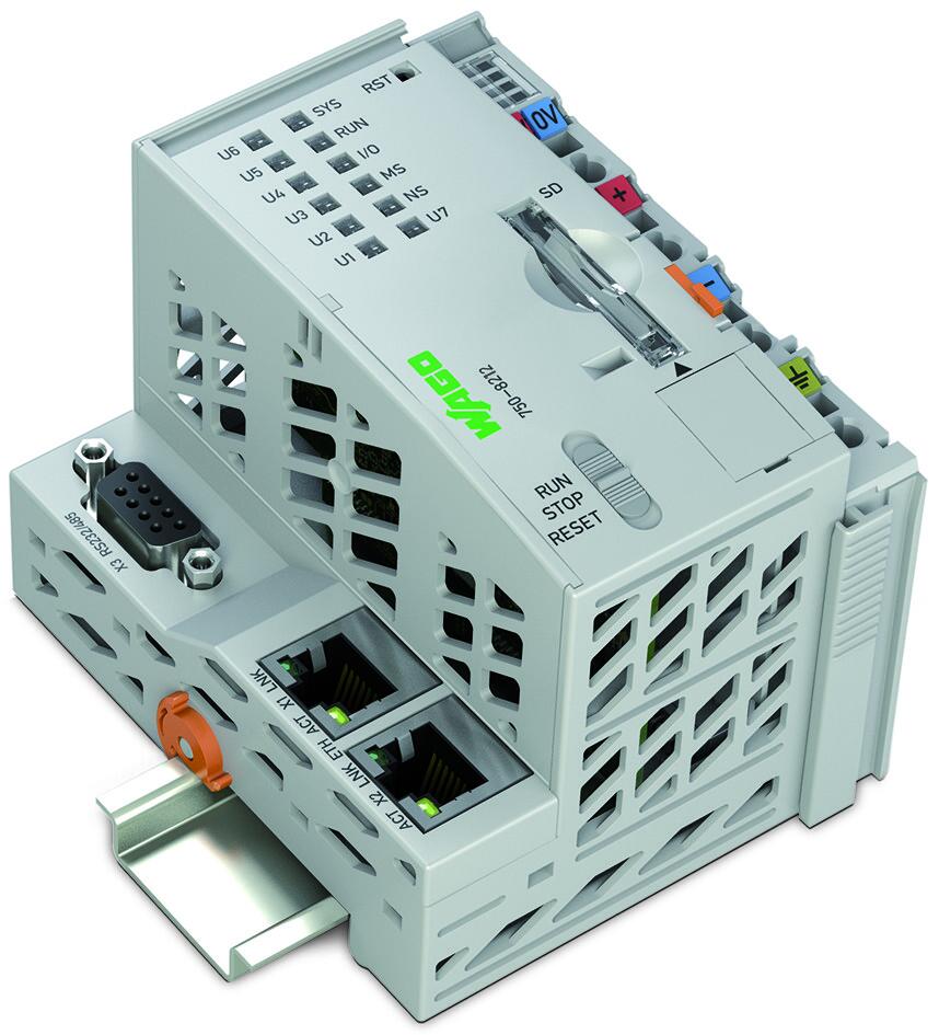 Contrôleurs PFC200; 2ème génération; 2 x ETHERNET, RS-232/-485; Technologie de télécontrôle; Température étendue