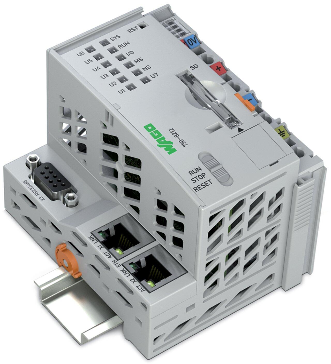 Controller PFC200; 2nd Generation; 2 x ETHERNET, RS-232/-485; Telecontrol technology; Ext. Temperature