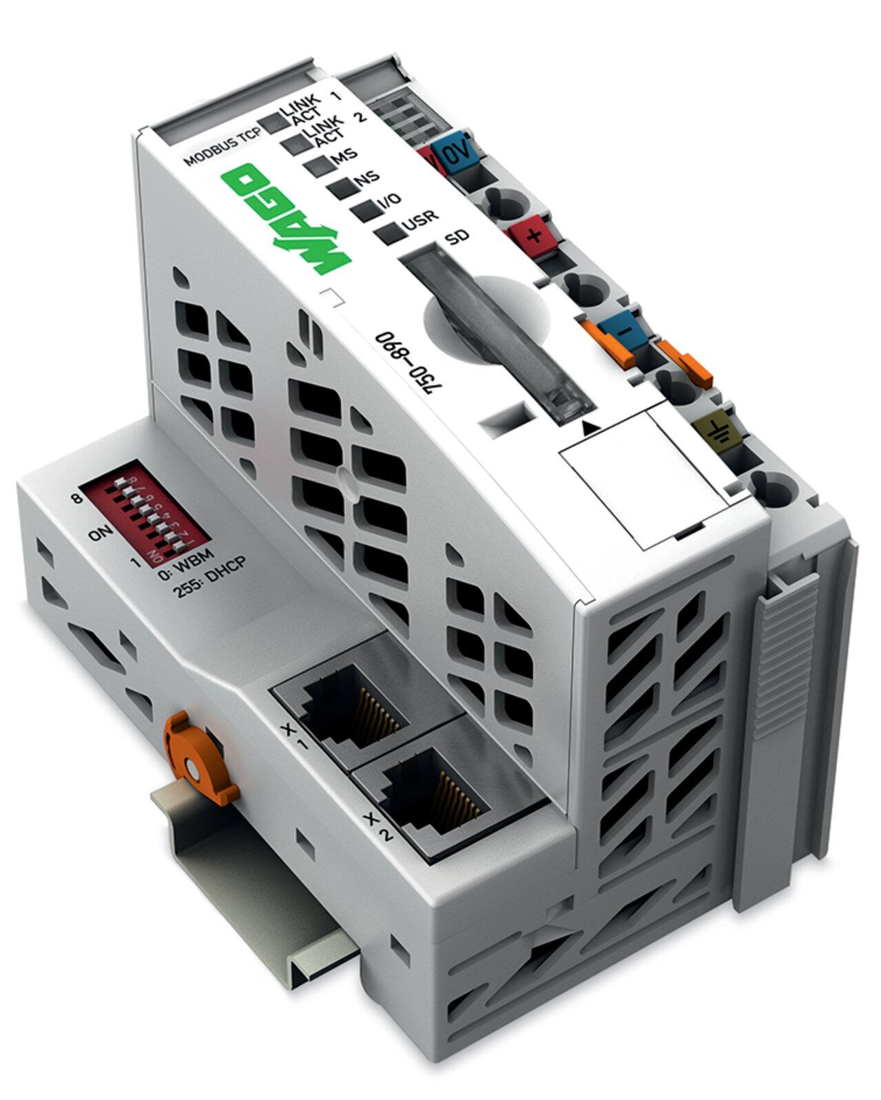 Controller Modbus TCP; 4th generation; 2 x ETHERNET, SD Card Slot; Ext. Temperature