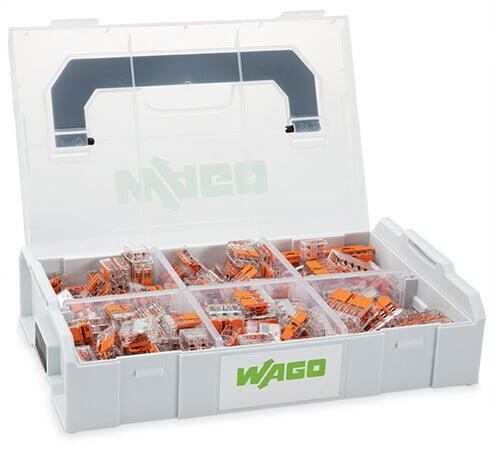 WAGO 221 LEVER-NUTS 90pc Compact Splicing Wire Connector Assortment wi –  Peppy Products LLC