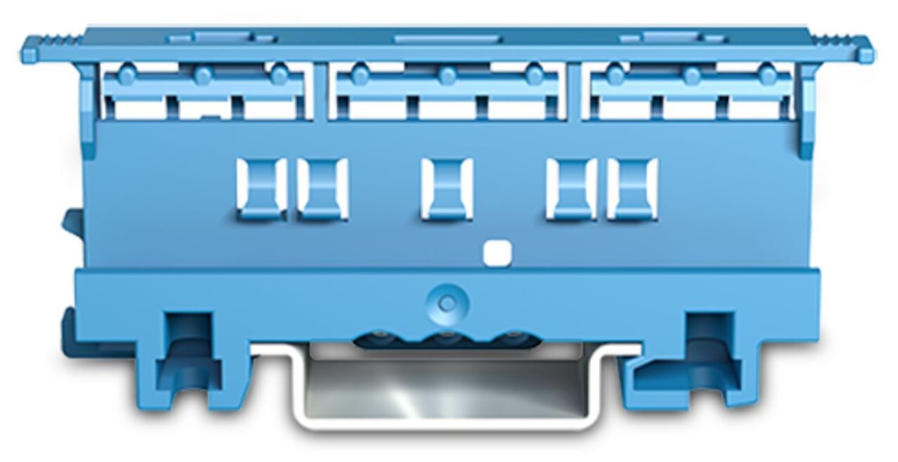 Mounting carrier; 221 series (24 - 12 AWG); for DIN-35 rail/panel mount; blue