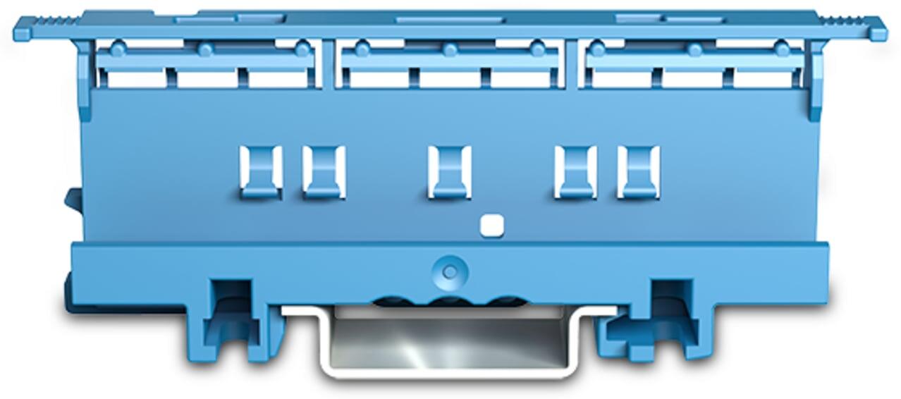 Mounting carrier; 221 series (20 - 10 AWG); for DIN-35 rail/panel mount; blue