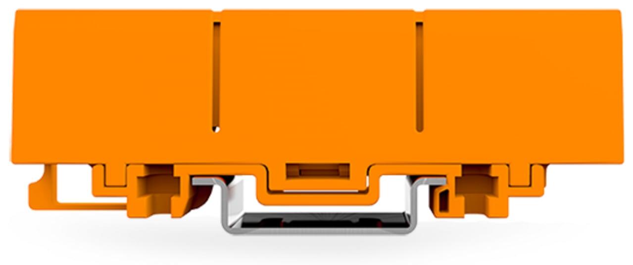 Mounting carrier; for single- and double-row con.; 2773 Series; for DIN-35 rail mounting/screw mounting; orange