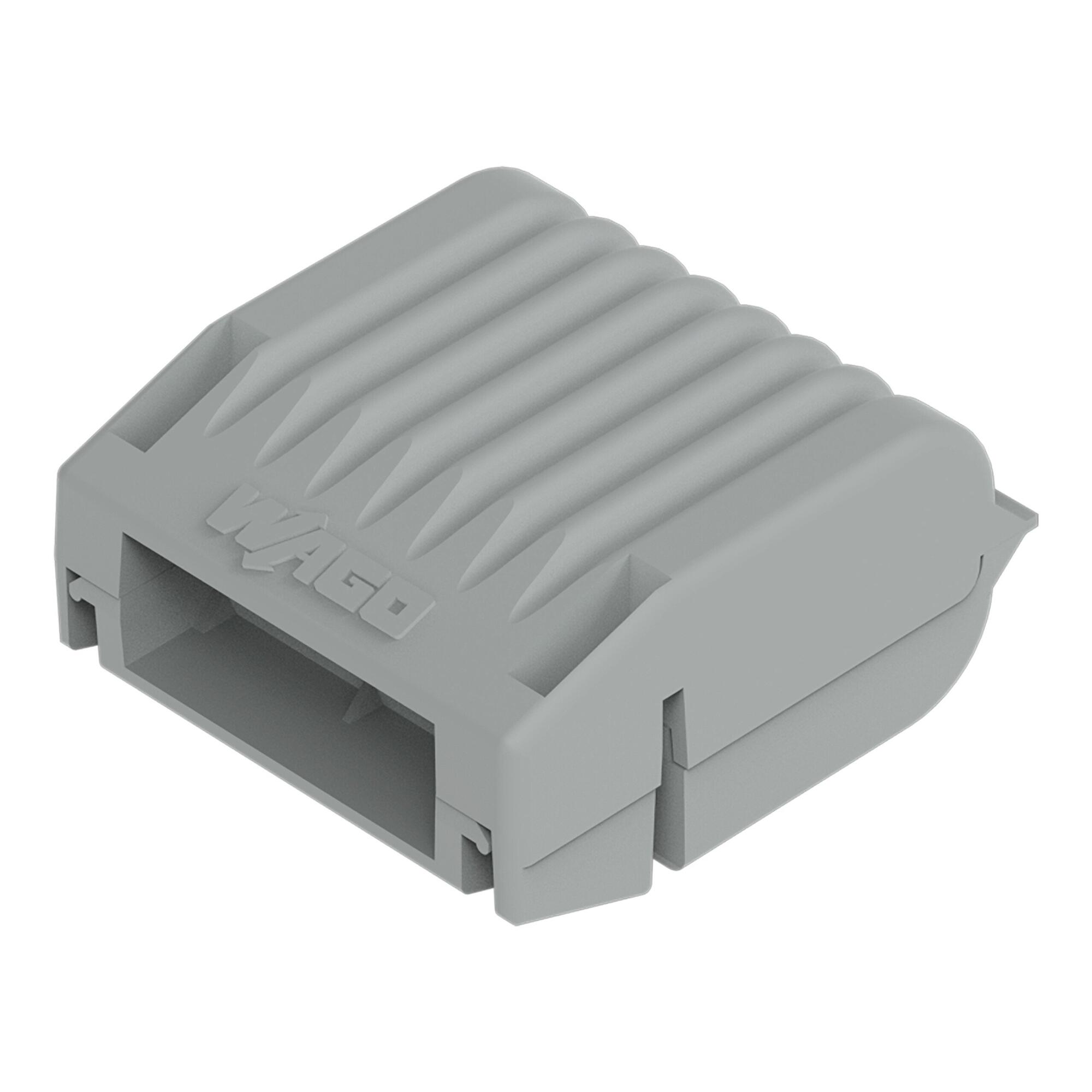 Gelbox; Derivación; para cables; con gel; Serie 221, 2x73; conectores hasta 4 mm² máx.; sin bornas de conexión; tamaño 1; gris