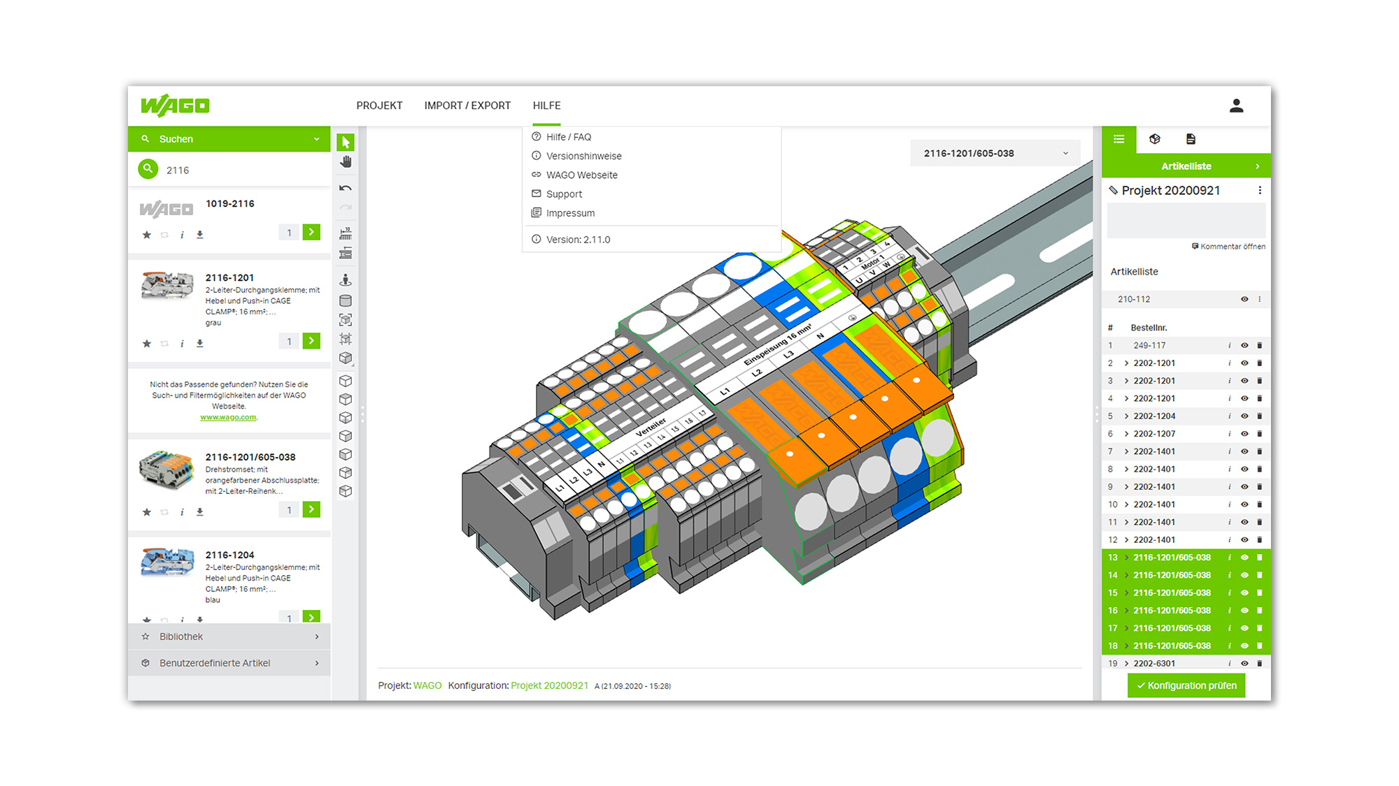 Projektierung mit smartDESIGNER WAGO